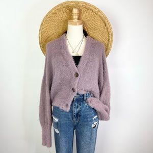 Wild Fable Chunky Cardigan Button Down Crop Sweater